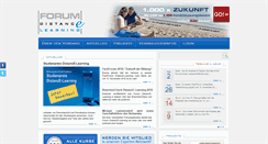 Desktop Screenshot of forum-distance-learning.de
